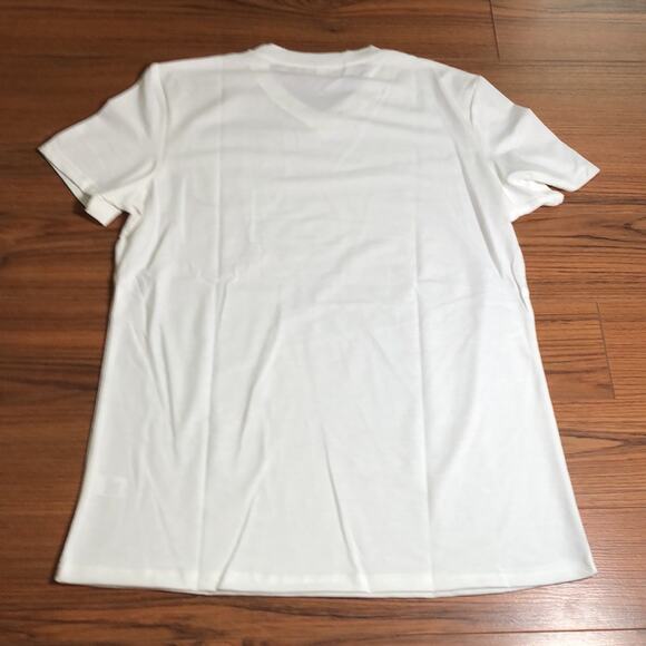 New MIHOLL V-Neck T-Shirt with Leopard Print Pocket Short Sleeve Size Small - Picture 3 of 6